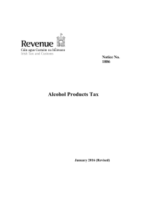 Alcohol Products Tax - Revenue Commissioners