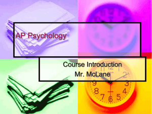 AP Psychology Analogies of Psychology