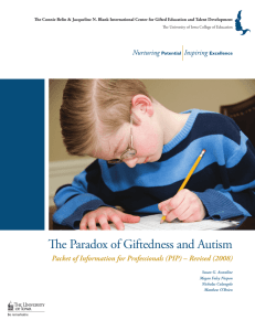 The Paradox of Giftedness and Autism