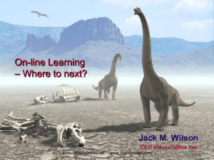 On-line Learning - Where to next?