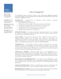 Letter of Engagement - Forcella Wealth Management