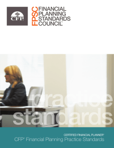 CFP® Financial Planning Practice Standards
