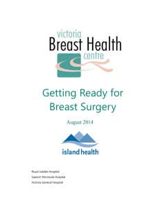 Getting Ready for Breast Surgery - Vancouver Island Health Authority