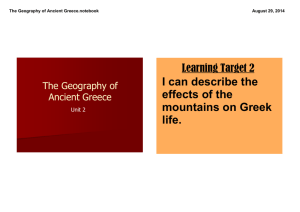 The Geography of Ancient Greece.notebook