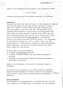 Report of a beet germplasm collecting mission in the Peloponnesus