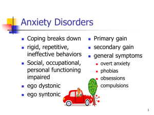 Anxiety Disorders - MCCC Faculty Page