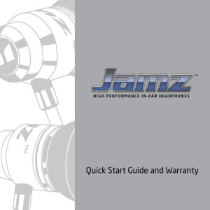 Quick Start Guide and Warranty