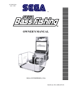 Sega Bass Fishing - Arcade - Manual