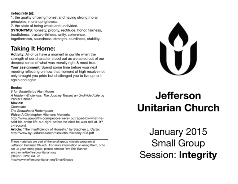 January Jefferson Unitarian Church