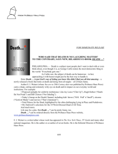 Death news release