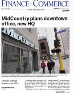 MidCountry plans downtown office, new HQ