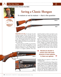 Saving a Classic Shotgun