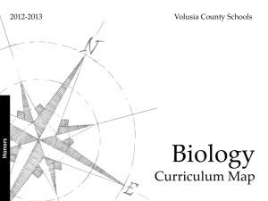 Biology 1 Honors - Volusia County Schools