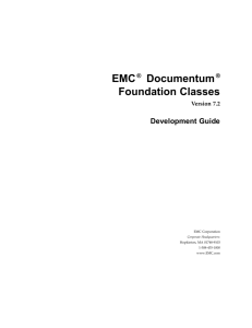 EMC Documentum Foundation Classes Development Guide