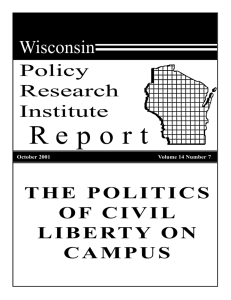 The Politics of Civil Liberty on Campus