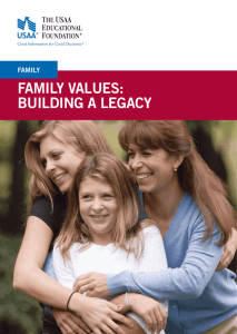family values: building a legacy
