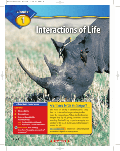 E: Chapter 1: Interactions of Life