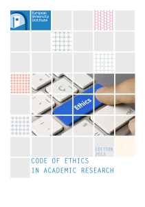 Code of Ethics in Academic Research