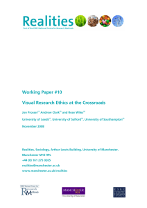 Working Paper #10 Visual Research Ethics at the Crossroads