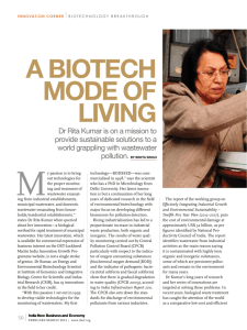 a Biotech mode of living