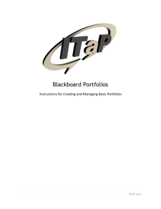 Blackboard Portfolios - Information Technology at Purdue