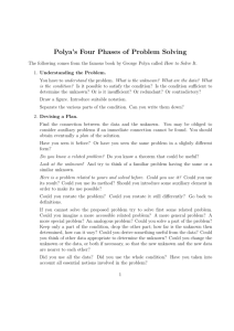 Polya's Four Phases of Problem Solving