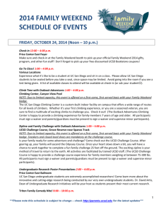 2014 family weekend schedule of events - Parents & Families