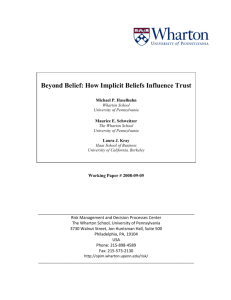 Beyond Belief: How Implicit Beliefs Influence Trust