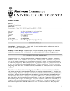 RSM 461H1S - University of Toronto