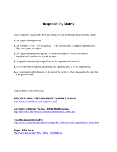 Responsibility Matrix
