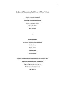 Design and Fabrication of a 4-Wheel Off-Road Vehicle