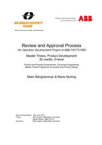 Review and Approval Process