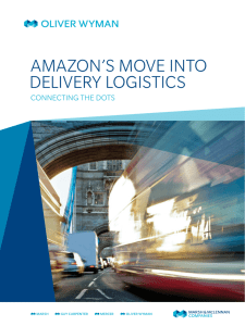 amazon's move into delivery logistics