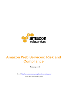 Amazon Web Services: Risk and Compliance