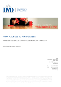 from madness to mindfulness