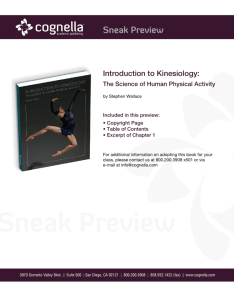 Introduction to Kinesiology: - Cognella Academic Publishing