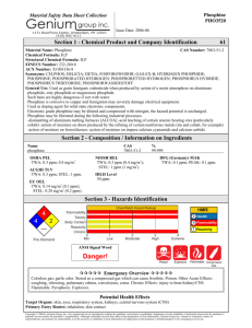 a 16-Section Format MSDS