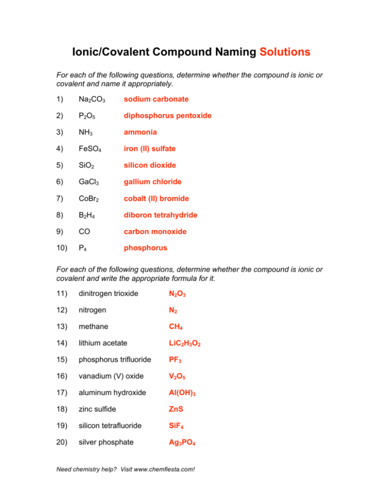 ionic compound formula