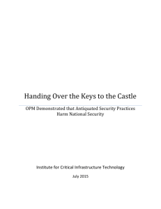 Handing Over the Keys to the Castle