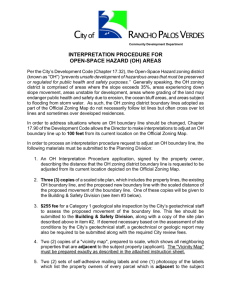 Open Space Hazard Interpretation Procedure Application