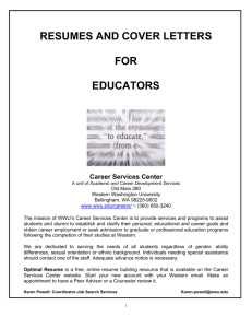 Resumes and Cover Letters for Educators