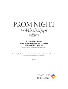 Prom Night - Teaching Tolerance