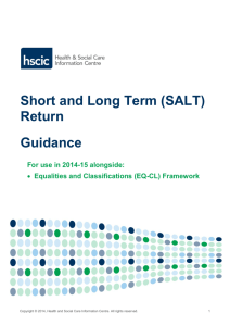Short and Long Term (SALT) Return Guidance