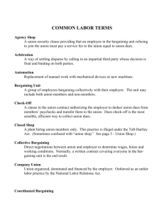 common labor terms