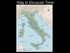 Etruscan & Romans 16 APRIL 2015