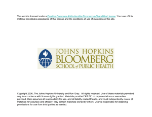 Randomized Trials - Johns Hopkins Bloomberg School of Public