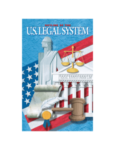 Outline of the U.S. Legal System