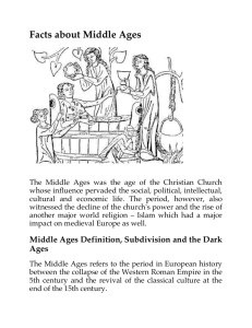 Facts about Middle Ages