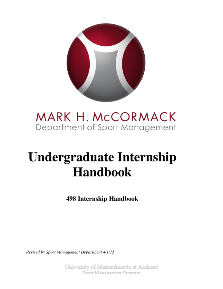 UG Sport Management Internship Handbook