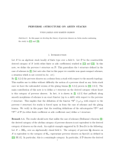 PERVERSE t-STRUCTURE ON ARTIN STACKS 1. Introduction Let